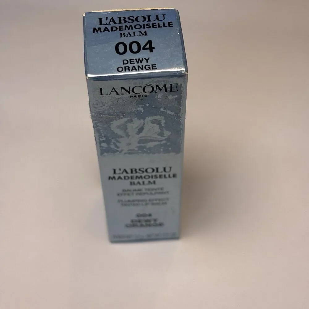 Lancome L'Absolu Mademoiselle Tinted Lip Balm Shade 004 DEWY ORANGE 3.2g / .11oz